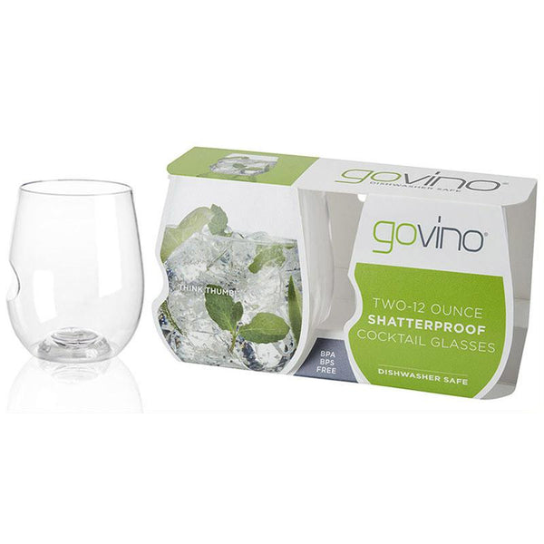 Govino - TopRack Dishwasher Safe 12oz White Wine Glasses - 2 Pack