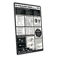 APR VFR Aluminum Flight Desk Placards | FDP-V