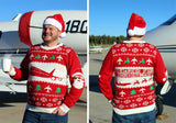 Aviation Ugly Christmas Sweater, Cleared For Christmas