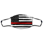 Distressed American Flag And Line Masks