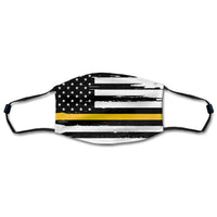 Distressed American Flag And Line Masks