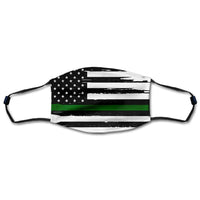 Distressed American Flag And Line Masks