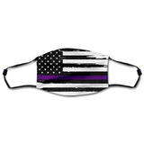 Distressed American Flag And Line Masks