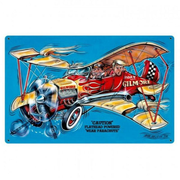 Vintage Signs - Gilmore Airplane 36in x 24in | BMC012