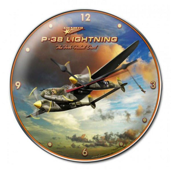 Vintage Signs - P-38 Lightning 14in x 14in | LG192