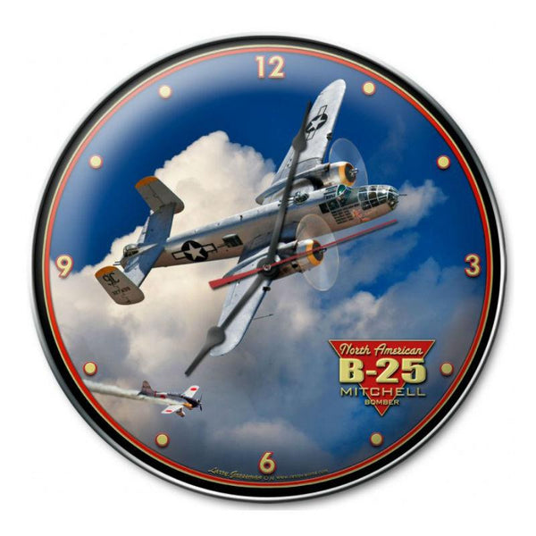 Vintage Signs - B-25 MITCHELL BOMBER 14in x 14in | LG711