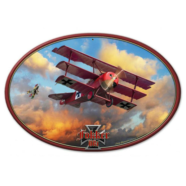 Vintage Signs - Fokker Tri-Plane in x in | LG739