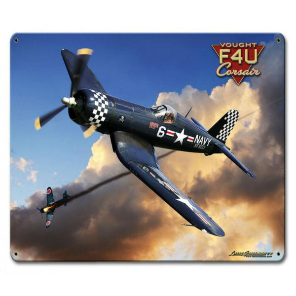 Vintage Signs - Corsair F4U 12in x 15in | LG888