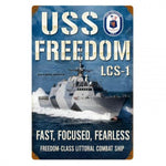 Vintage Signs - USS Freedom 12in x 18in | LM016