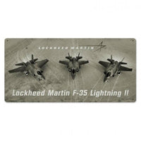 Vintage Signs - F-35 Lightning Variations 24in x 12in | LM020