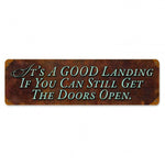 Vintage Signs - Good Landing 20in x 5in | PTS331