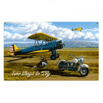 Vintage Signs - Two Ways To Fly 36in x 24in | STK042