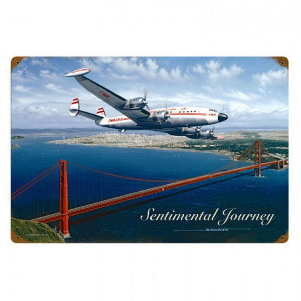 Vintage Signs - Sentimental Journey 24in x 16in | STK056