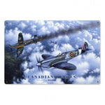 Vintage Signs - Canadian Heroes 12in x 18in | STK099