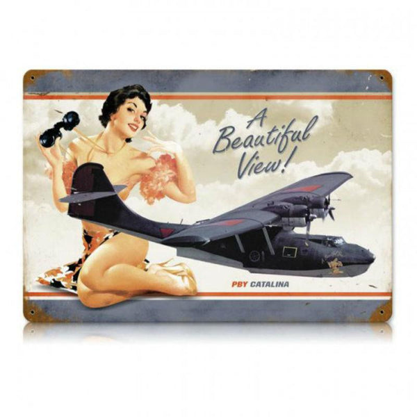 Vintage Signs - Pby Beautiful 12in x 18in | V631