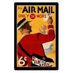 Vintage Signs - Air Mail Postage Stamp 24in x 36in | VXL157