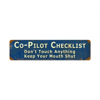 Vintage Signs - Co Pilot Sign | PTS333